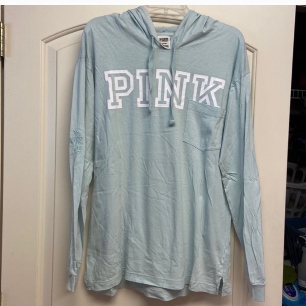 Victoria’s Secret Pink long sleeve tee with hood.